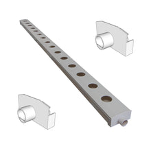 Tubo de cultivo NFT 100×50 mm de 2 m
