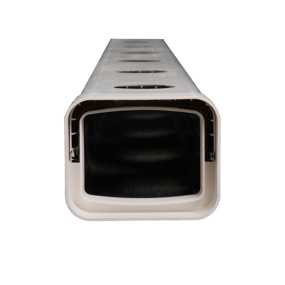 Canal NFT Growrilla 100x80 mm double paroi, vue avec joiner