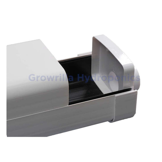 Canal NFT 100x80 mm double paroi Growrilla, détail drain cap