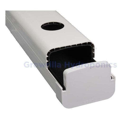 Canal NFT 100x80 mm double paroi Growrilla, détail bouchon end cap