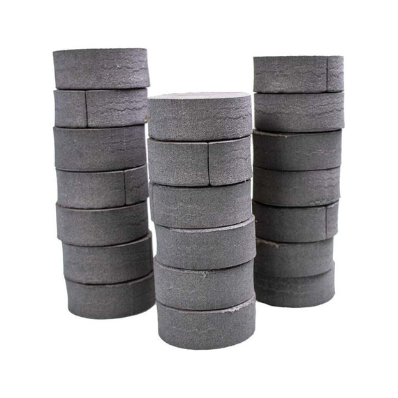 Trois piles de disques en néoprène de 5 cm pour bouturage