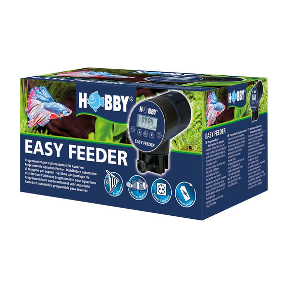 Embalaje del distribuidor automático de comida Hobby Easy Feeder para acuario de agua dulce y de agua marina