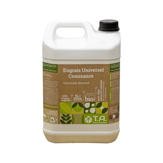Bidon de 5 L d'engrais bio de croissance d'origine végétale