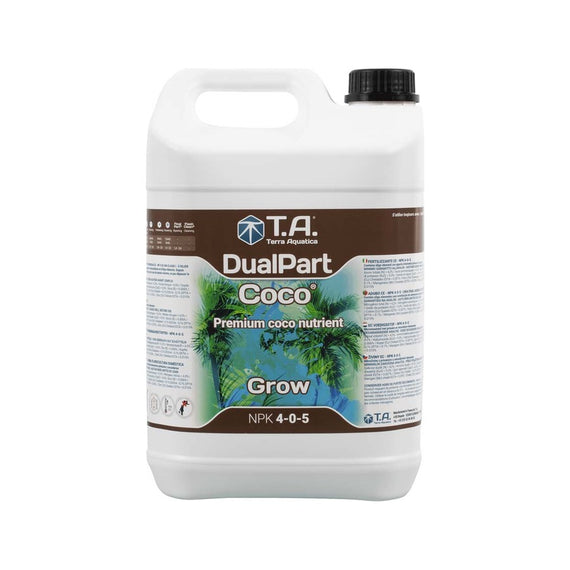 Bidon de 5 L de DualPart Coco Grow, étiquette bleue