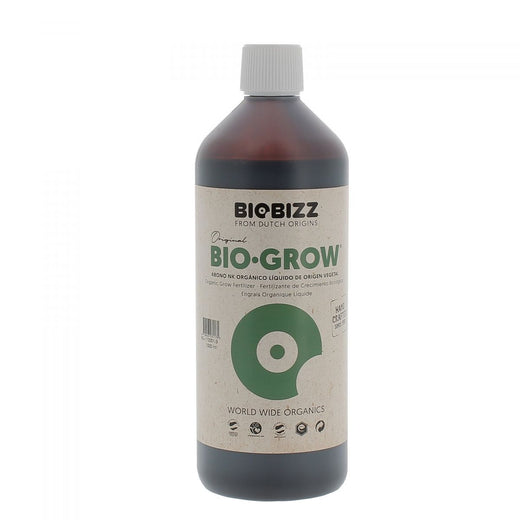 Bouteille d'un litre de Bio-Grow BioBizz, engrais bio de croissance