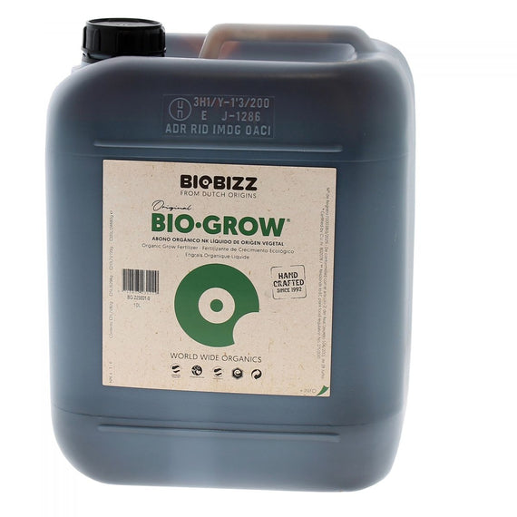Bidon de 10 litres de Bio-Grow BioBizz pour les grandes surfaces