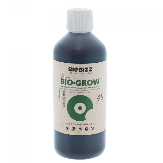 Flacon de 500 ml de Bio-Grow BioBizz, engrais à la vinasse de betterave