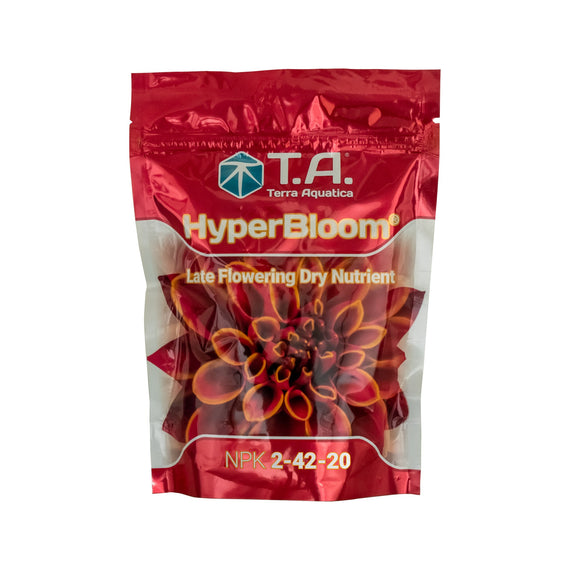 Sachet rouge d'engrais de fin de floraison en poudre HyperBloom, NPK 2-42-20