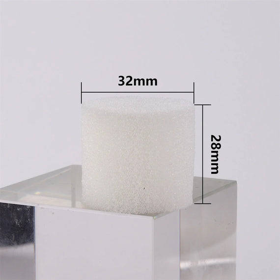 Éponge de culture en mousse blanche de 32 mm de diamètre et 28 mm de haut