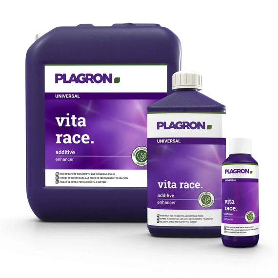 Les contenances de Vita Race Plagron côte à côte