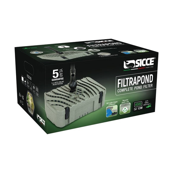 Carton du filtre de bassin modèle 4000 à lampe UV-C de 13 W