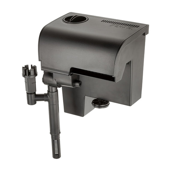 Filtre en cascade noir à réservoir allongé pour aquarium de 130 à 200 litres