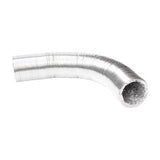 Gaine aluminium souple RAM Aluduct étirée et courbée à une extrémité