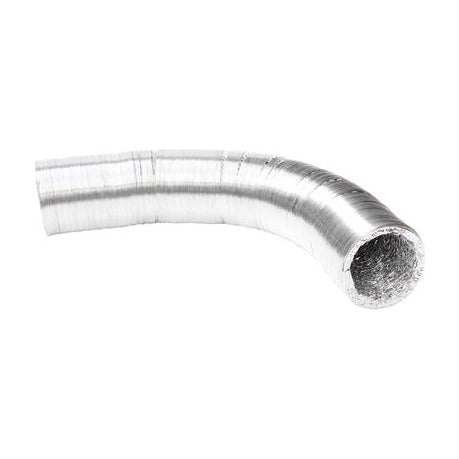 Gaine aluminium souple RAM Aluduct étirée et courbée à une extrémité