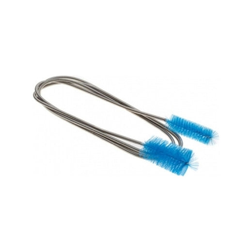 Goupillon flexible Aquael de 1,6 m avec ses deux têtes de brosse bleues