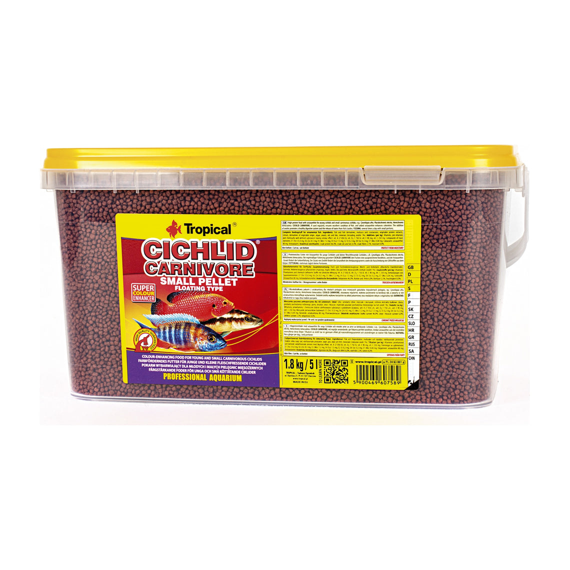 Tropical pellets for carnivores, sinking or floating – Univers Aquaponie