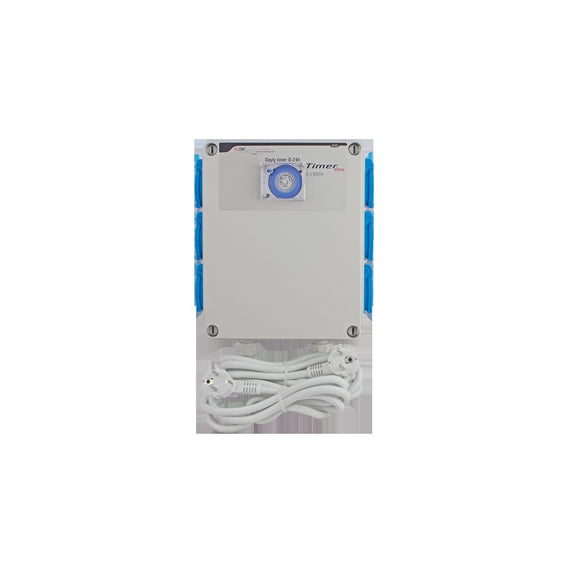 Programmateur d'éclairage GSE Timer Box six prises vu de face