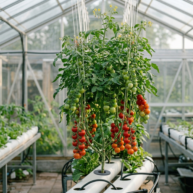 Cherrytomaatjes in langdurige teelt