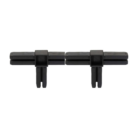 Lot de 2 inserts en T pour tube carré de 30 x 30 mm
