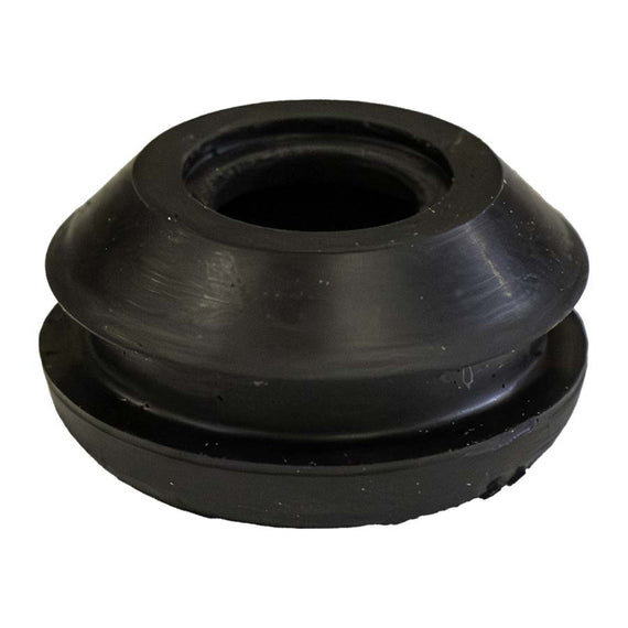 Guarnizione passaparete nera da 13 mm a gola larga per parete da 5 mm, vista di profilo