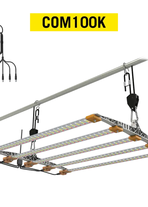 Kit LED Cosmorrow 100 W à spectre complet, cinq barres de 20 W reliées à leur alimentation