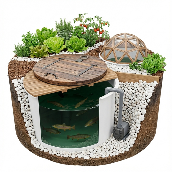kit aquaponique sous terrain