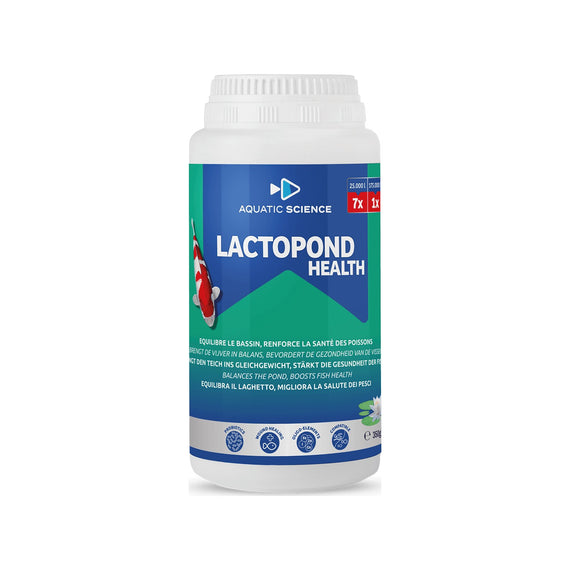 Dóza Lactopond Health Aquatic Science o hmotnosti 350 g, zeleno-modrý štítek