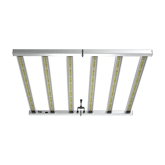 Lazerlite Pro 720 W vu de face, barres LED parallèles et alimentation au centre