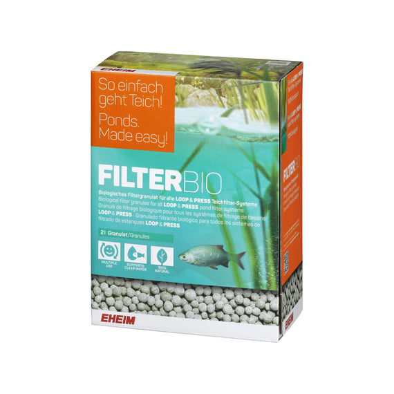 Boîte de 2 L de masse biologique Eheim FilterBio en granulés de quartz fritté