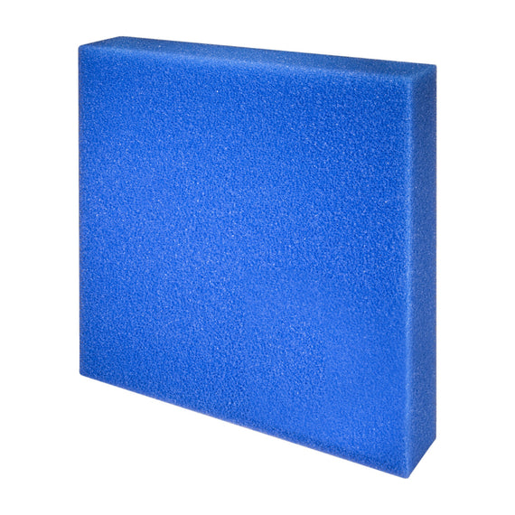 Plaque de mousse filtrante bleue JBL grosse maille, 50 x 50 x 10 cm