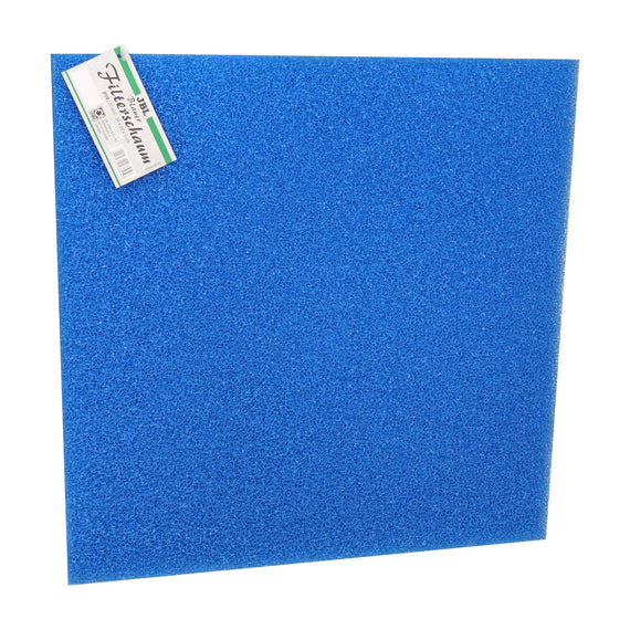 Plaque de mousse filtrante bleue JBL grosse maille, 50 x 50 x 5 cm