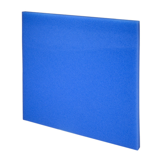 Plaque de mousse filtrante bleue JBL maille fine, 50 x 50 x 2,5 cm