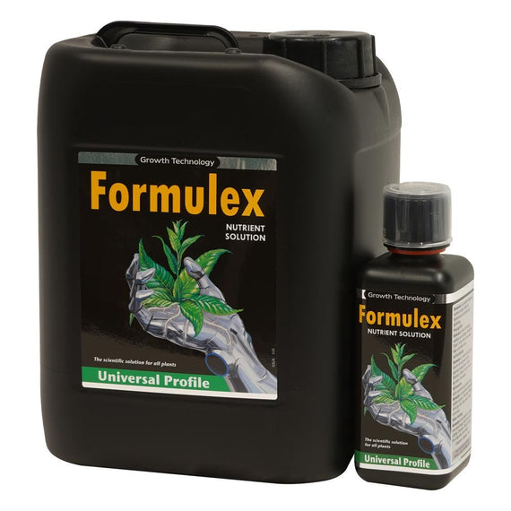 Gamme Formulex de Growth Technology en flacon et en bidon