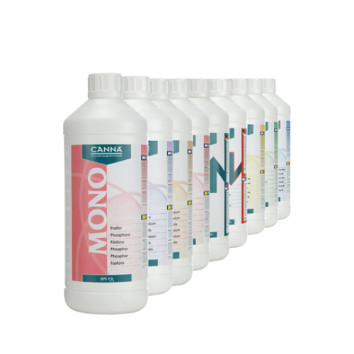 La gamme des mono-nutriments CANNA, Trace Mix compris