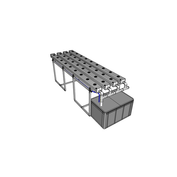 Système NFT 36 Pro Line Growrilla, multi-stack en utilisation