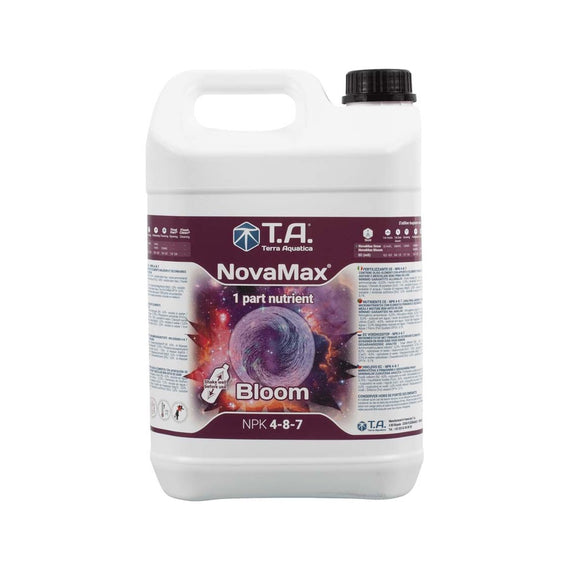 Bidon de 5 L de NovaMax Bloom, engrais de floraison pour légumes-fruits