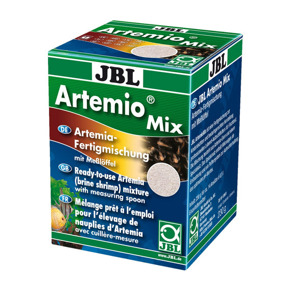 JBL ArtemioMix tub, a mixture of brine shrimp eggs and salt for hatching