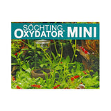 Boîte de l'Oxydator Mini illustrée d'un petit aquarium à crevettes