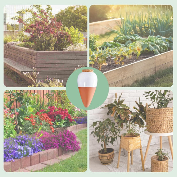 Oyas à planter Univers-Aquaponie en argile pour diffusion d'eau lente au potager et jardinière