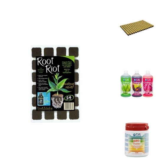 Contenu du pack : de quoi produire ses propres plants racinés, du semis jusqu'au repiquage