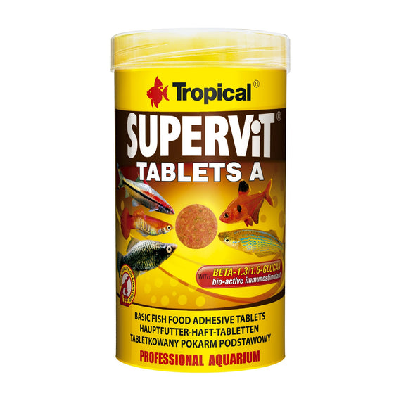 Caixa de 250 ml de pastilhas de colar Tropical Supervit Tablets A