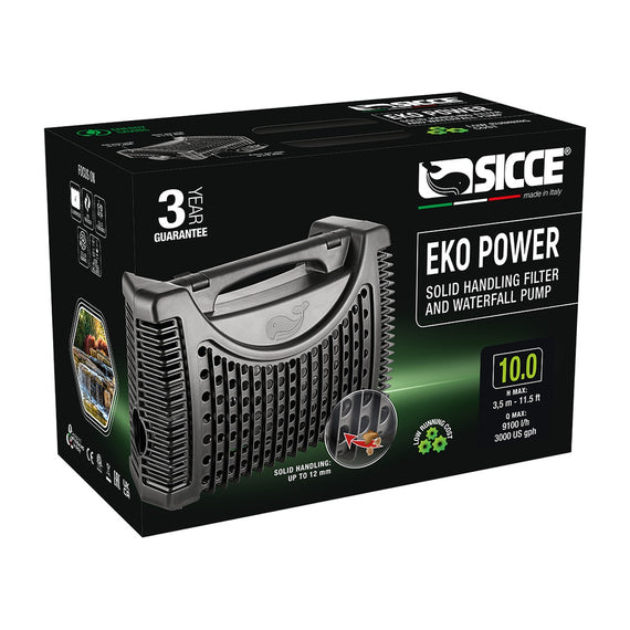Emballage de la pompe de bassin Sicce Eko Power 10.0, 9 100 L/h
