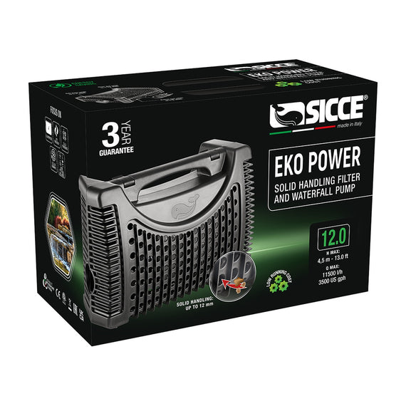 Emballage de la pompe de bassin Sicce Eko Power 12.0, 11 500 L/h