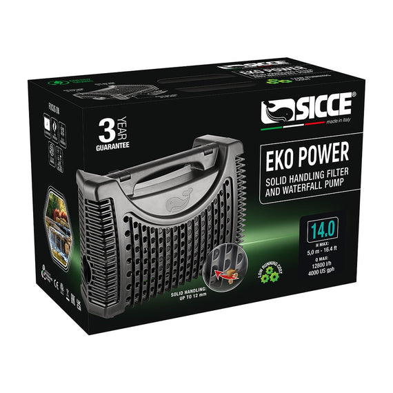 Emballage de la pompe de bassin Sicce Eko Power 14.0, 12 800 L/h