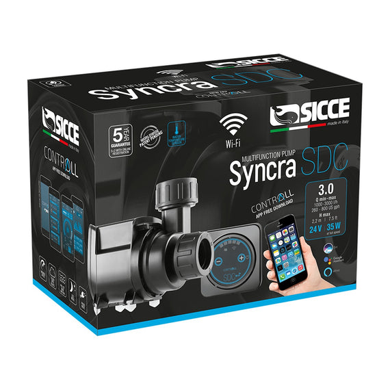 Emballage de la pompe Sicce Syncra SDC 3.0, 1 000 à 3 000 L/h