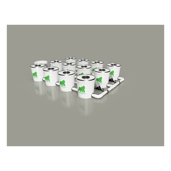 Kit RDWC PRO 12 pots 3 rangs, rendu 3D