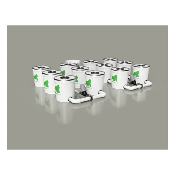 Kit RDWC PRO 12 pots, rendu 3D détaillé