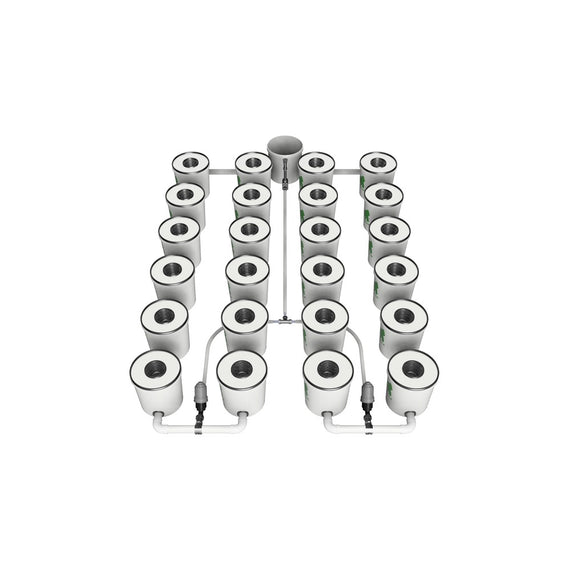 Kit RDWC PRO Growrilla, 24 pots vue 3/4 arrière