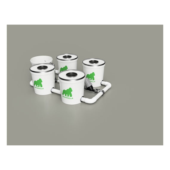 Kit RDWC PRO 4 pots, rendu 3D haute définition