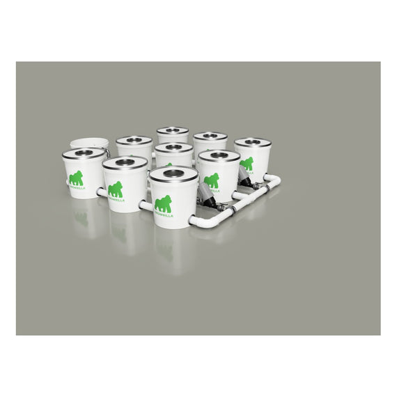 Kit RDWC PRO 9 pots, rendu 3D détaillé